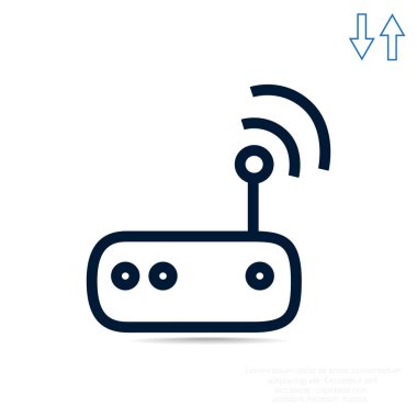 yönlendirici basit simgesi