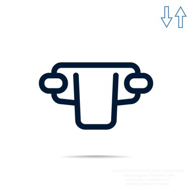 Basit bebek bezi web simgesi