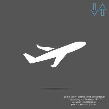 uçak web simgesi
