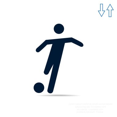 Futbol oyuncu siluet