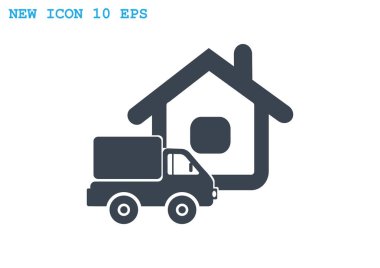 sevk irsaliyesi düz simgesi 