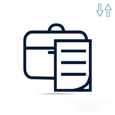 Evrak Çantası'nı basit simgesi