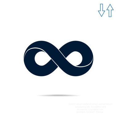Infinity symbol web icon  clipart