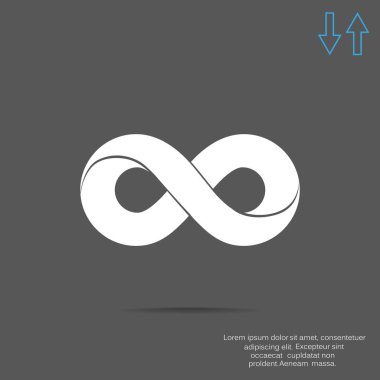 Sonsuzluk sembolü web simgesi 