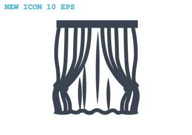 perde düz simgesi 