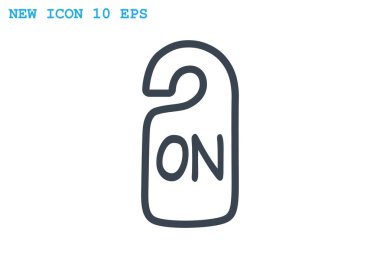 Etiket asılı üzerinde yazıt