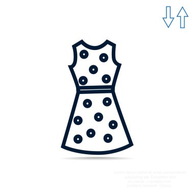 elbise düz simgesi 