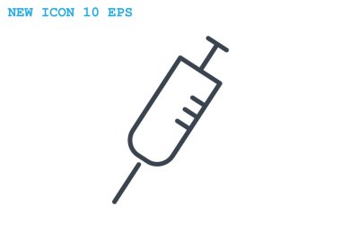 Basit şırınga web simgesi
