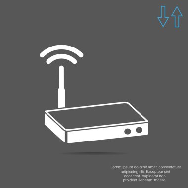 yönlendirici basit simgesi