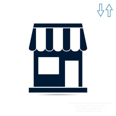 Basit anahat mağaza işareti