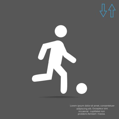 Futbol oyuncu siluet