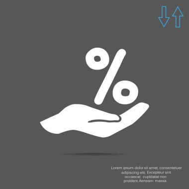 el web simgesi üzerinde yüzde