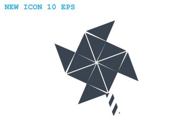 Yel değirmeni pervane oyuncak web simgesi