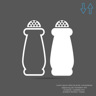 Tuz ve biber shakers simgesi 