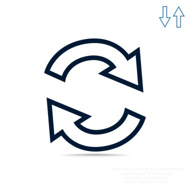 döndürme oklarını bir daire içinde 