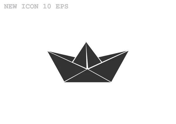 Paper ship simpe web icon — Stock Vector