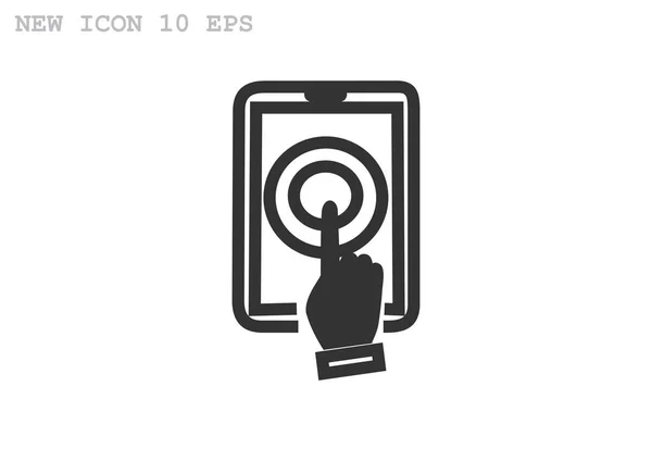 Pictogram voor zweem smartphone — Stockvector