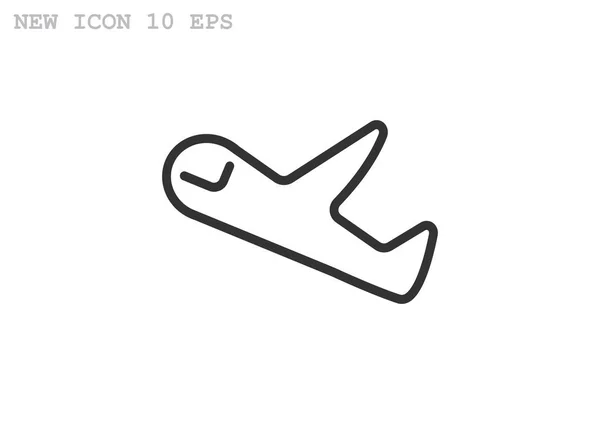 Repülőgép-web ikon — Stock Vector