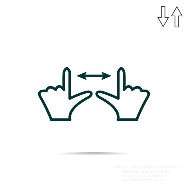 Touch screen web icon