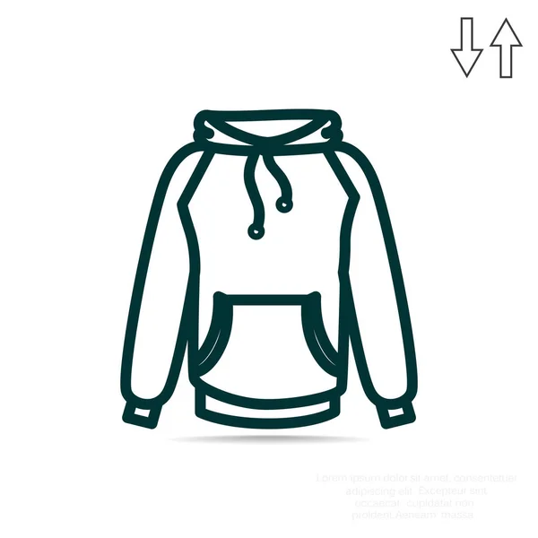 Kleding eenvoudig pictogram — Stockvector