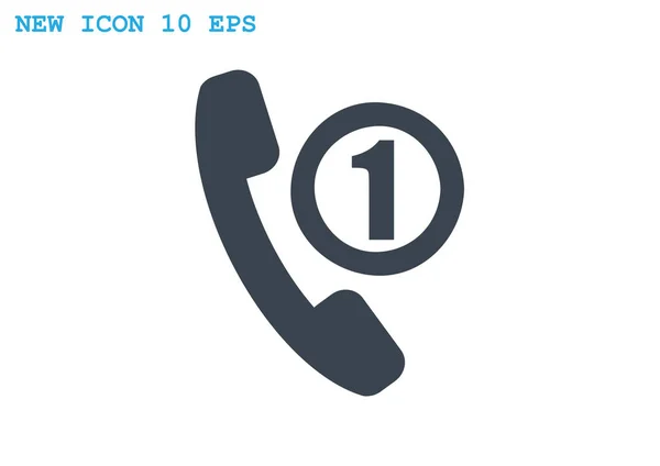 Telefon egyszerű ikon — Stock Vector