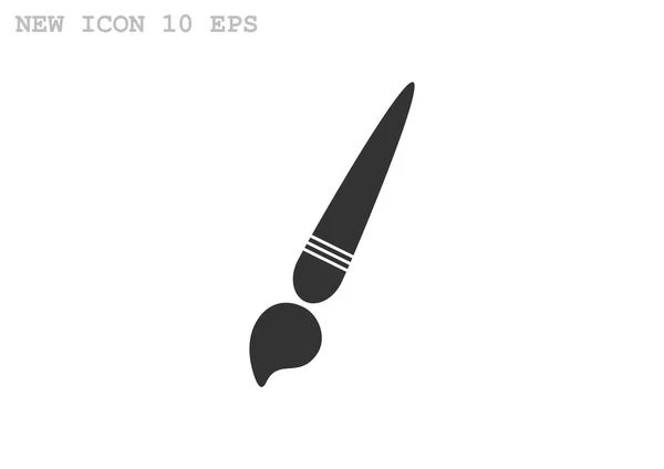 Icône de signe de brosse — Image vectorielle