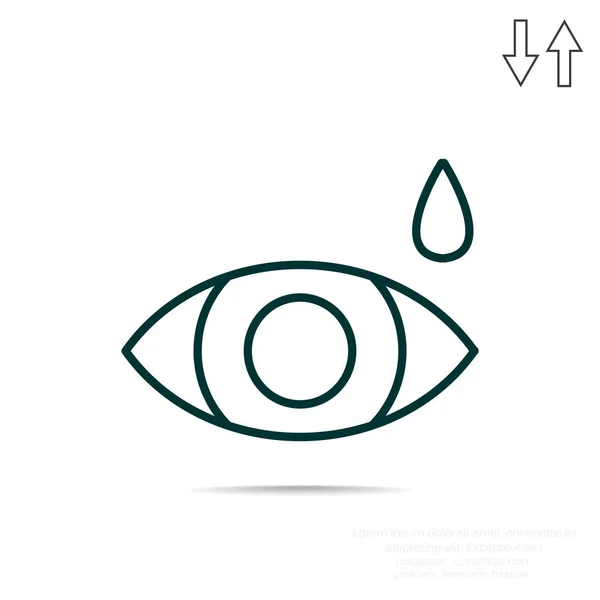 Ojo simple icono — Vector de stock