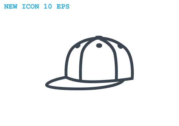 Плоска капелюх значок — стоковий вектор