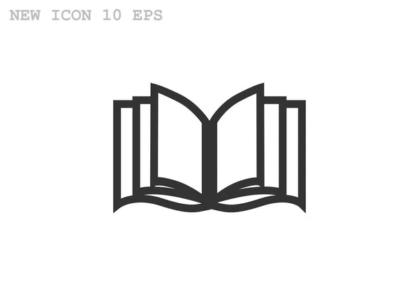 Nyitott könyv pókháló ikon — Stock Vector