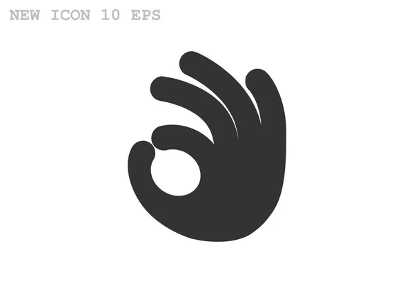 OK gebaar web pictogram — Stockvector