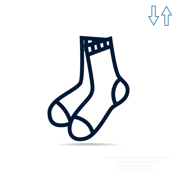 Socken Web-Symbol — Stockvektor