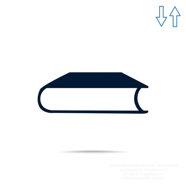 Libro Icono plano — Vector de stock