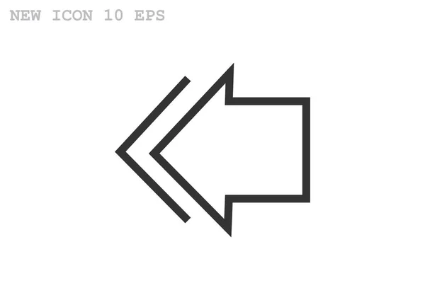 Flecha icono simple — Archivo Imágenes Vectoriales