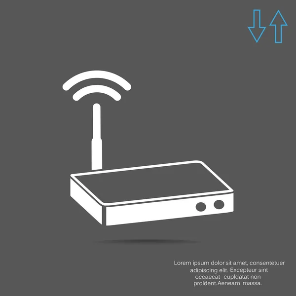 라우터 간단한 아이콘 — 스톡 벡터
