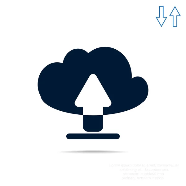 Icône signe nuage — Image vectorielle