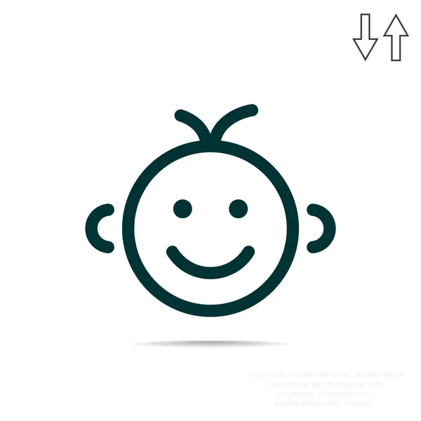 Baby simple icon — Stock Vector
