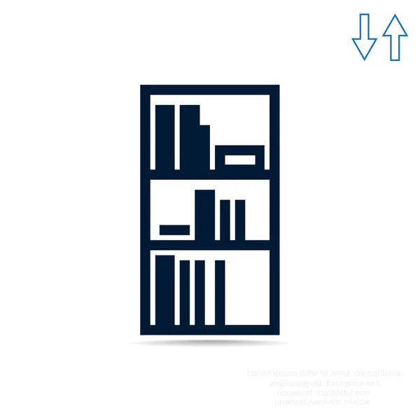 Semplice icona libreria — Vettoriale Stock