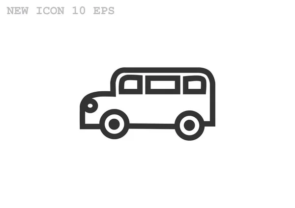 Λεωφορείο εικονίδιο web — Διανυσματικό Αρχείο