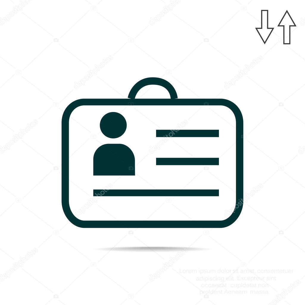 Document determining identity web icon