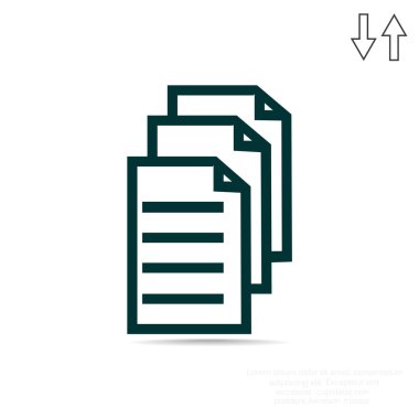 Dosyaları veya belgeleri web simgesi