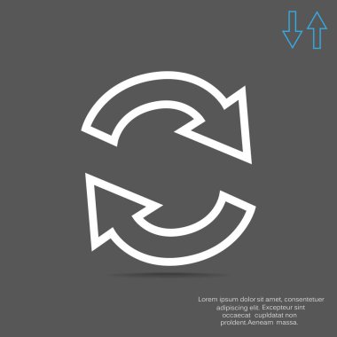 döndürme oklarını bir daire içinde 