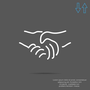 El sıkışma basit simgesi