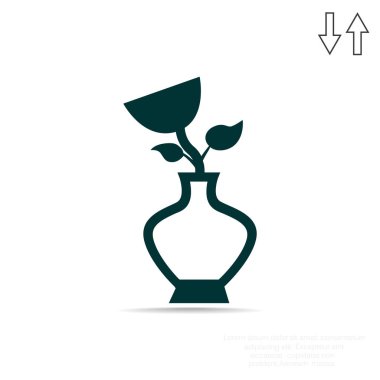 Gül vazo simgesi