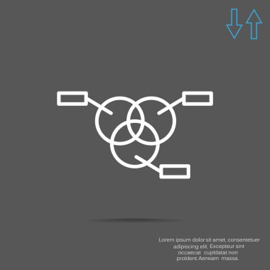 Yuvarlak Infographic web simgesi