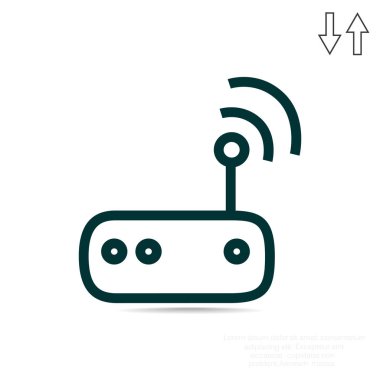 yönlendirici basit simgesi