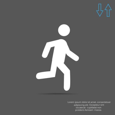 erkek figürü çalışan simgesi