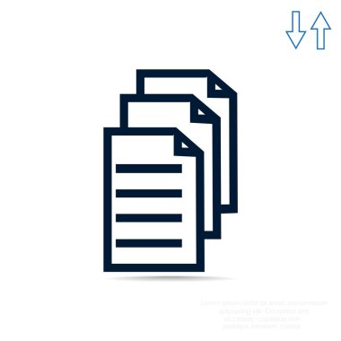 Dosyaları veya belgeleri web simgesi