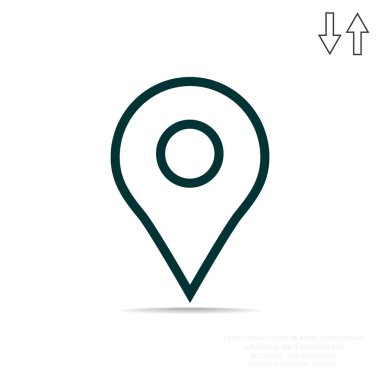 GPS ok basit simgesi