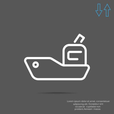 sevk irsaliyesi düz simgesi