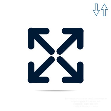 Kare simgesi dört ok